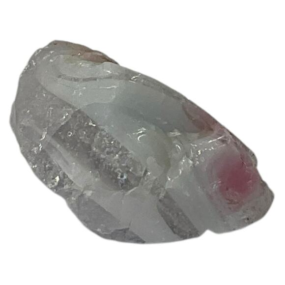 Pink Clear Opalescent Art Glass Cullet Glowing Manganese Slag Glass #5GL63 - Picture 5 of 8